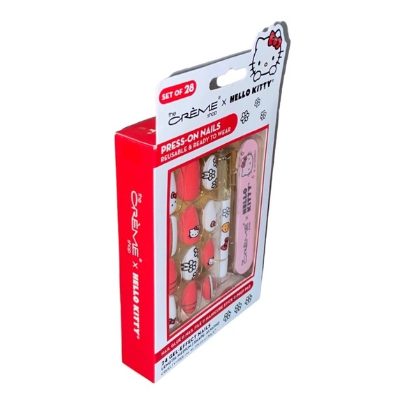 The Creme Shop Hello Kitty 24 Gel Press-On Ready to Wear almond shaped nails new - Picture 4 of 4